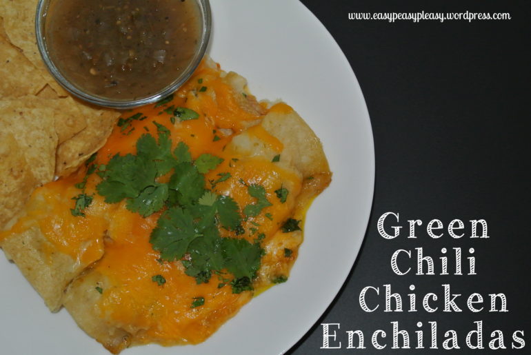 Yummy Green Chili Chicken Enchiladas Recipe