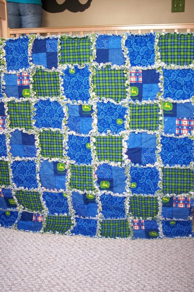 John Deere rag quilt