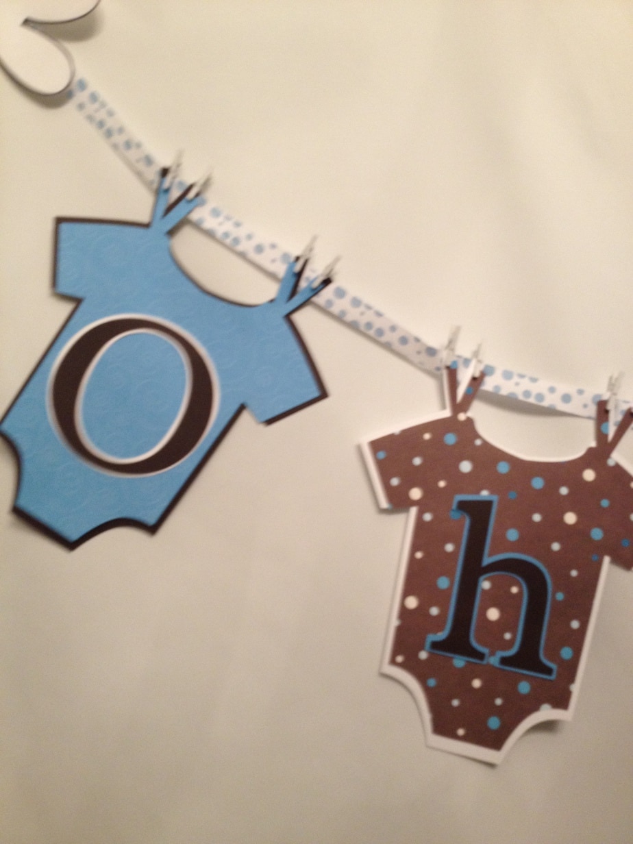Mickey Mouse Baby Shower banner Cricut 