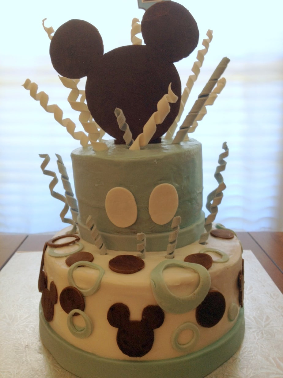 Mickey Mouse Baby Shower Cake