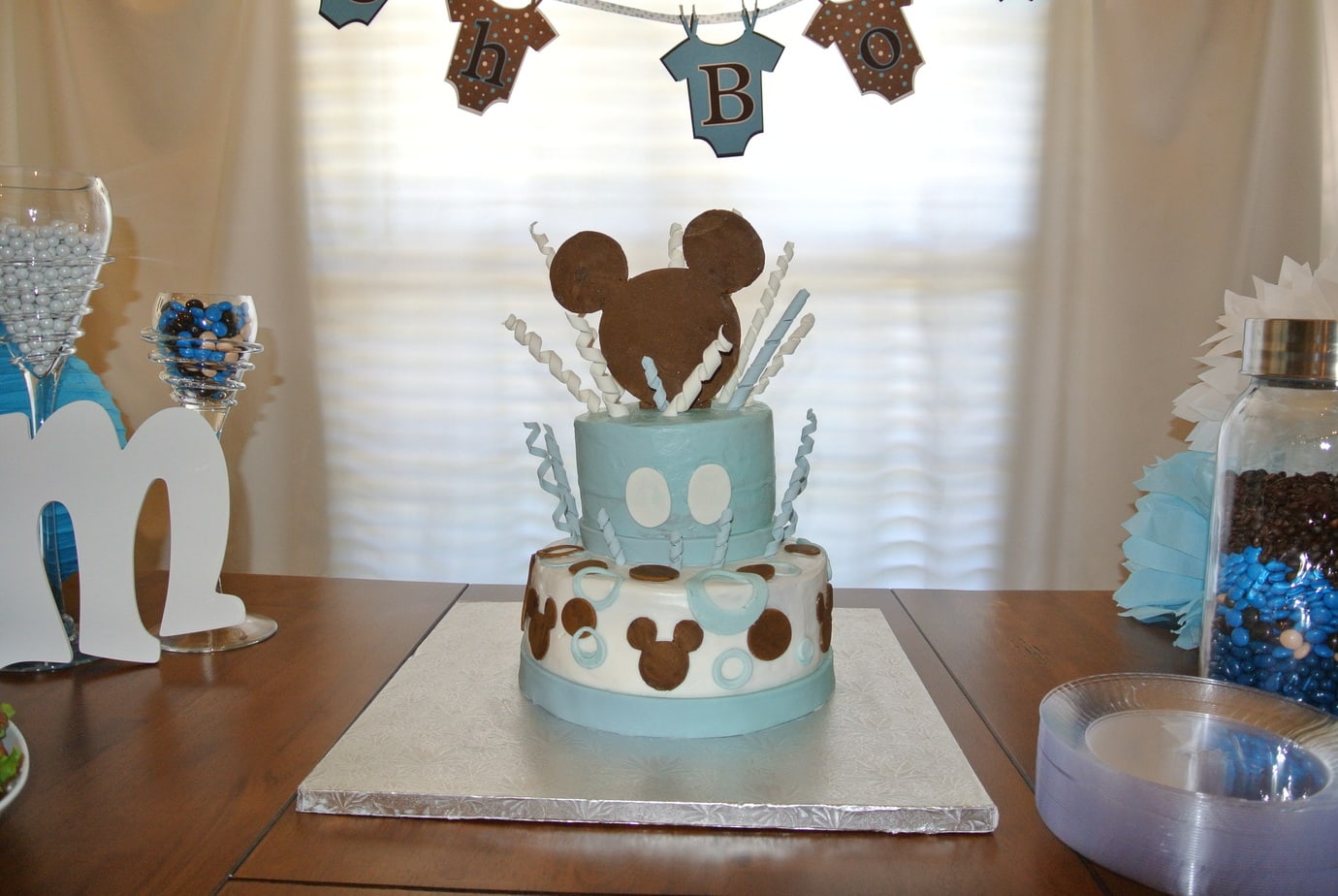 Mickey Mouse Baby Shower Cake