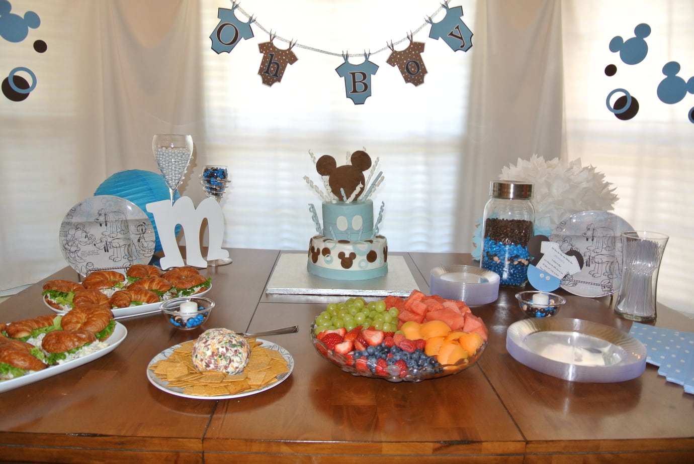 Mickey mouse baby shower store theme for a boy