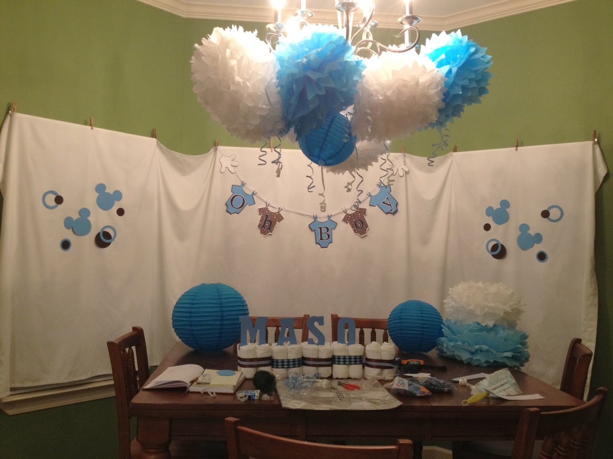 Mickey mouse baby shower sales decorations