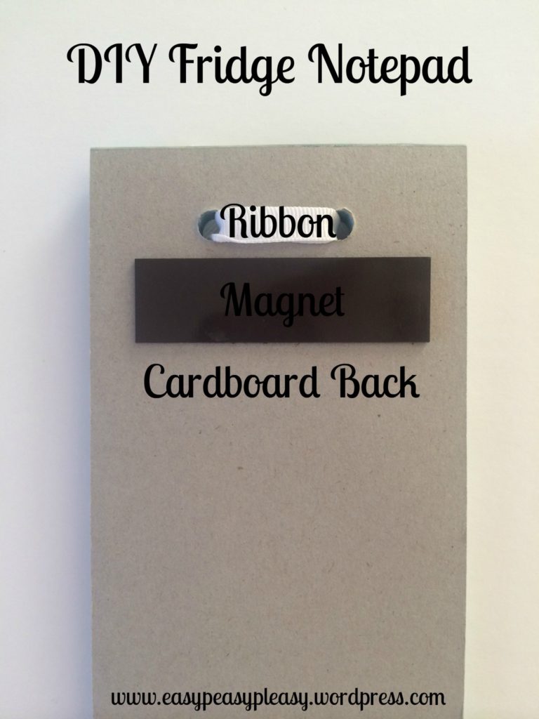 DIY Refrigerator Notepad With Free Printable Cover And Refills Easy