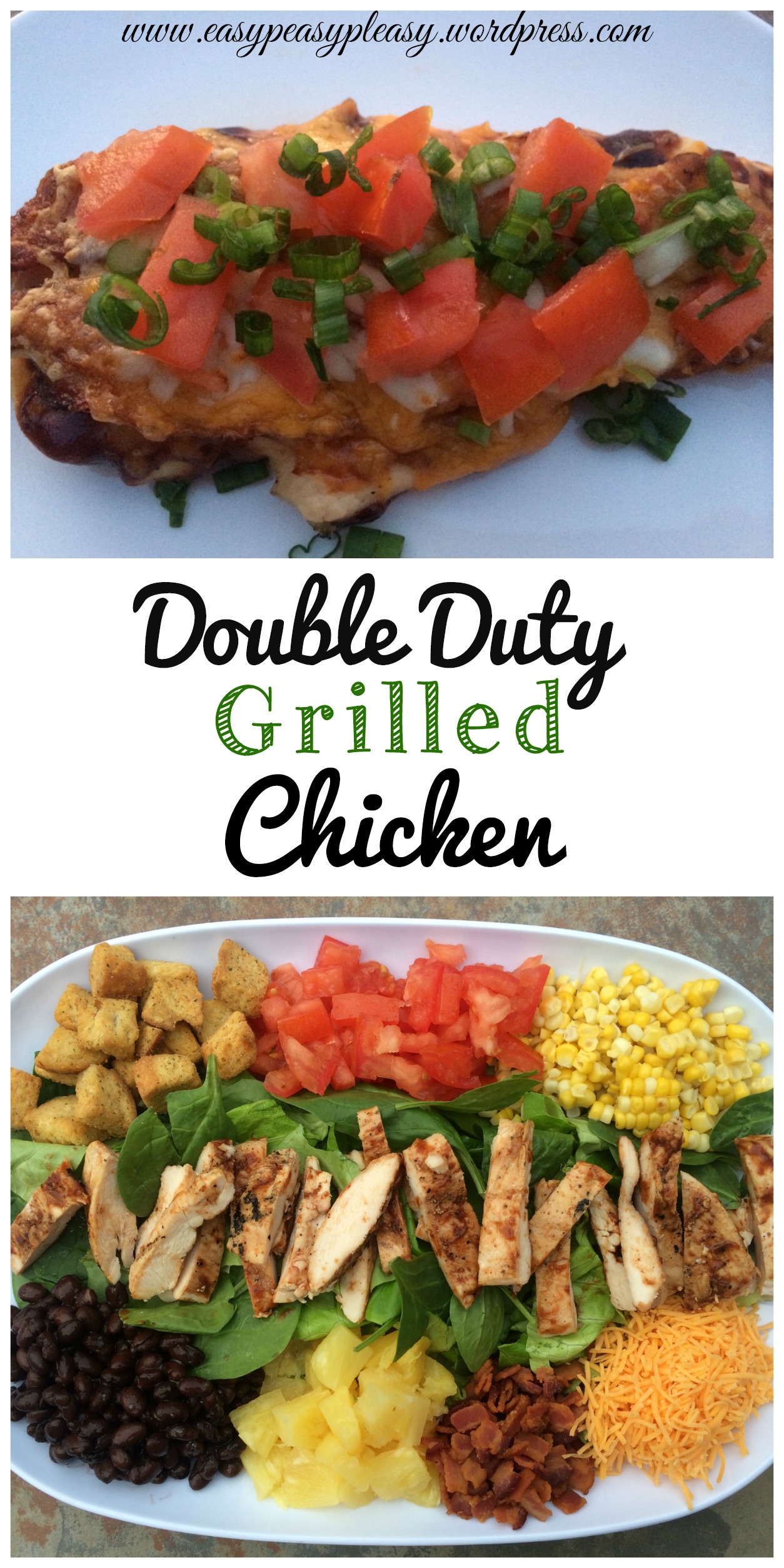 Double Duty Grilled Chicken Recipes at https://easypeasypleasy.com