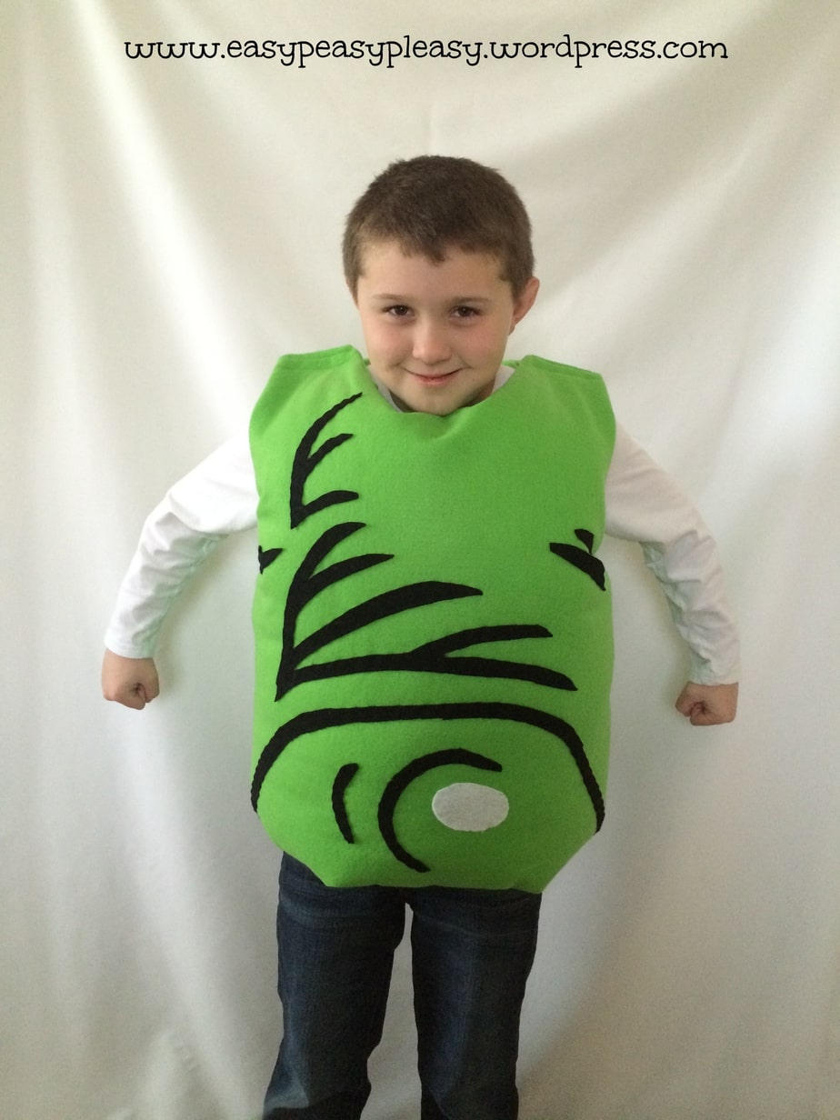 Dr. Seuss Green Eggs and Ham Costume for Sam I Am! Check out https://easypeasypleasy.com