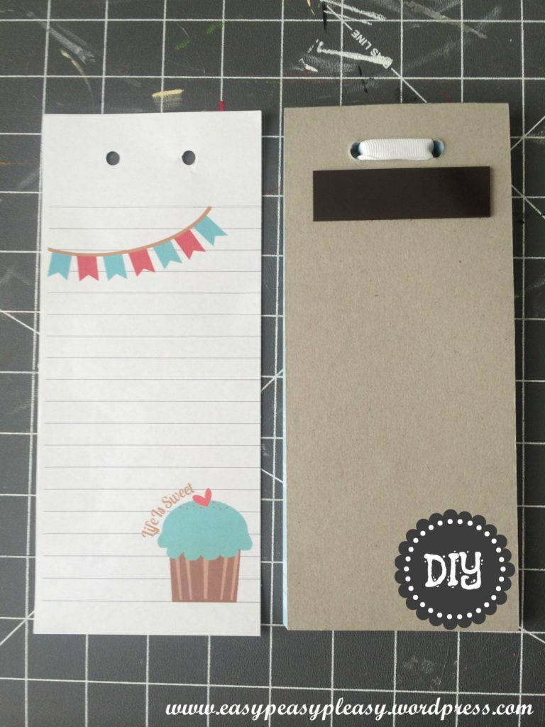 Free Fridge Notepad List.pdf DIY Refrigerator Notepad With Free Printable Cover And Refills - Easy ...