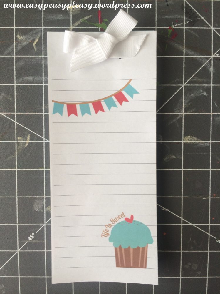 DIY Refrigerator Notepad With Free Printable Cover And Refills Easy Peasy Pleasy
