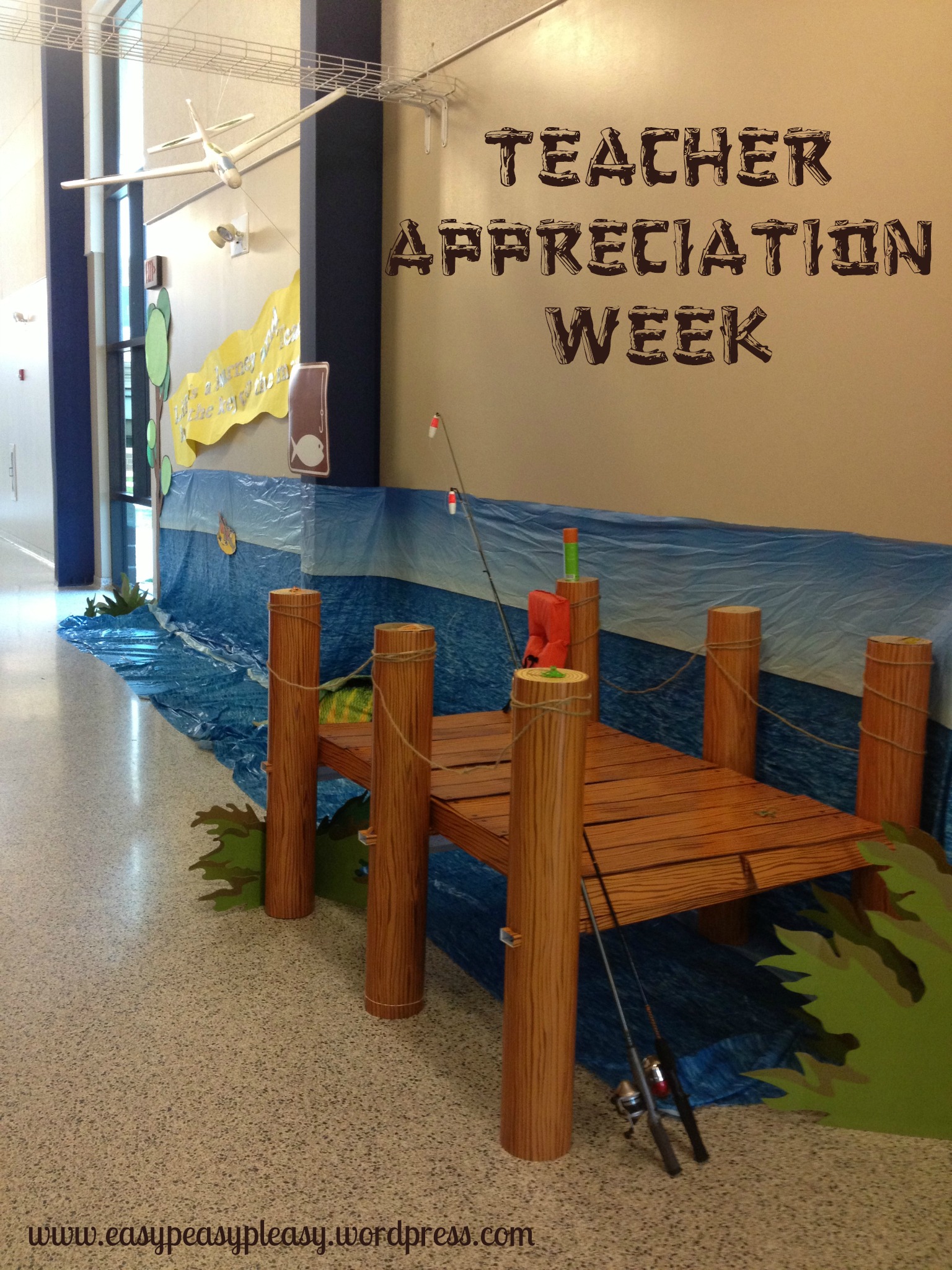 Teacher Appreciation Week Camping Theme Boat Dock