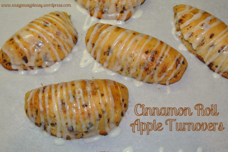 Easy Peasy Cinnamon Roll Apple Turnovers only 2 Ingredients