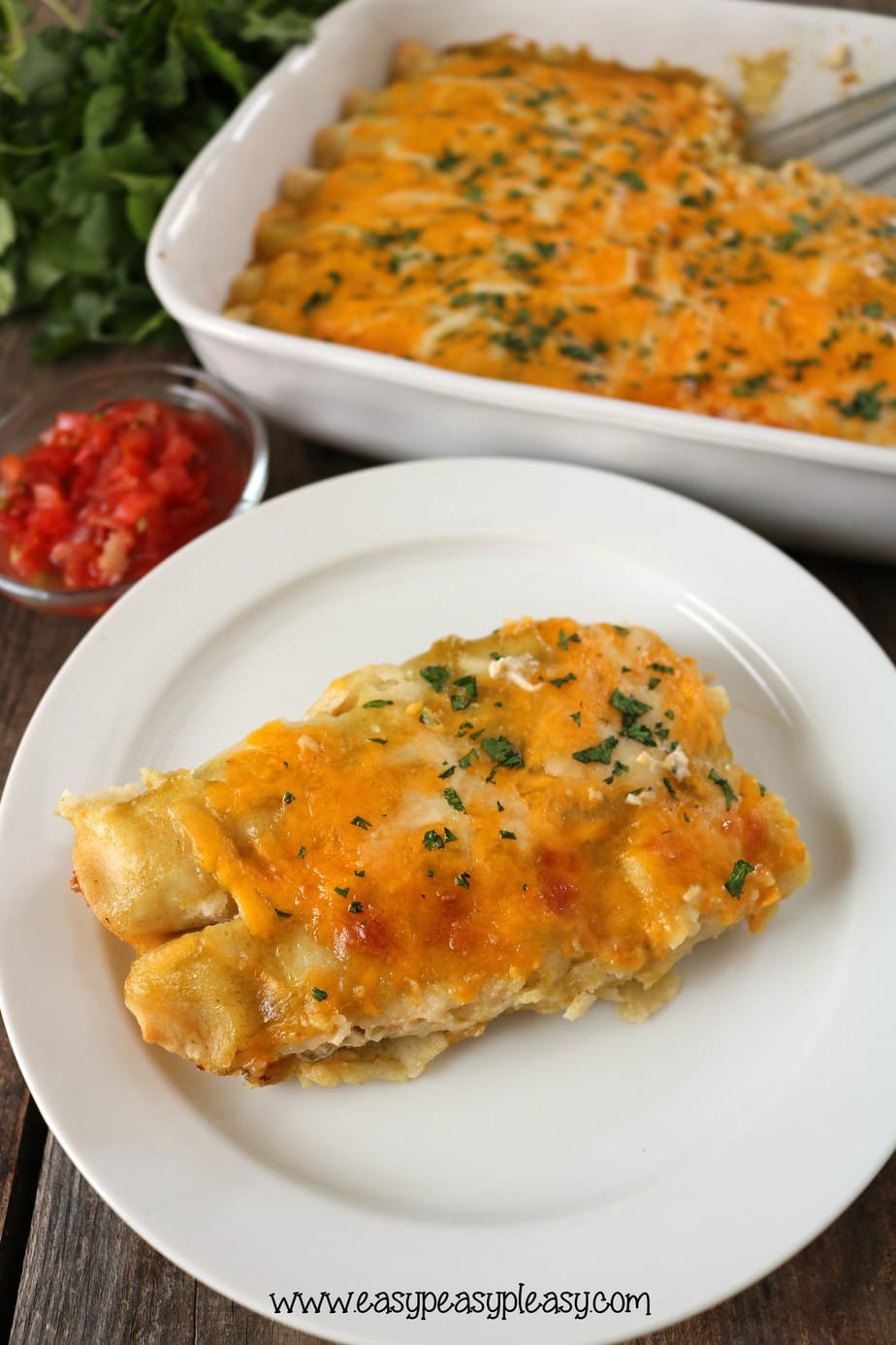 green chicken enchiladas