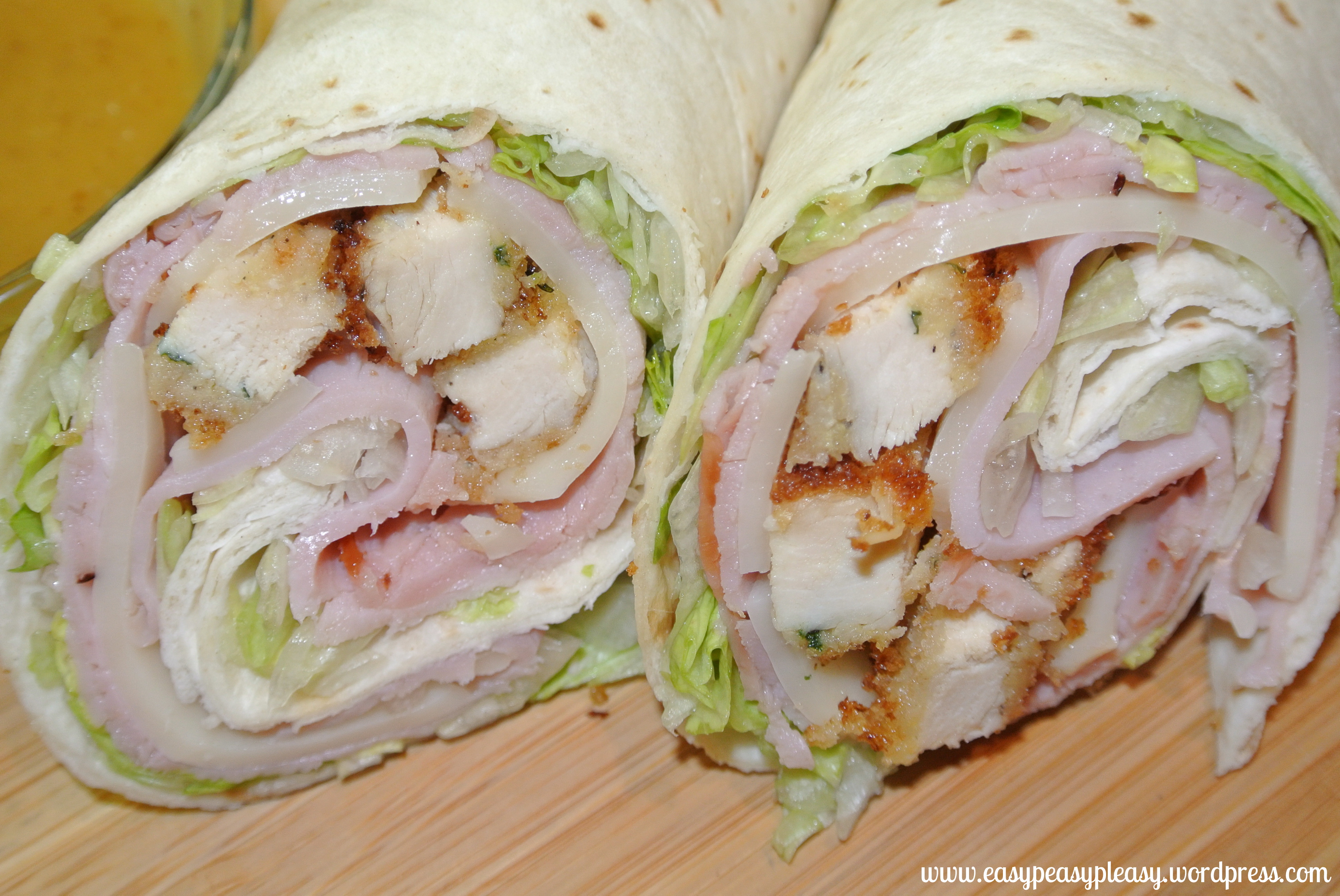 Chicken Cordon Bleu Wraps And A Double Duty Meal Idea - Easy Peasy Pleasy