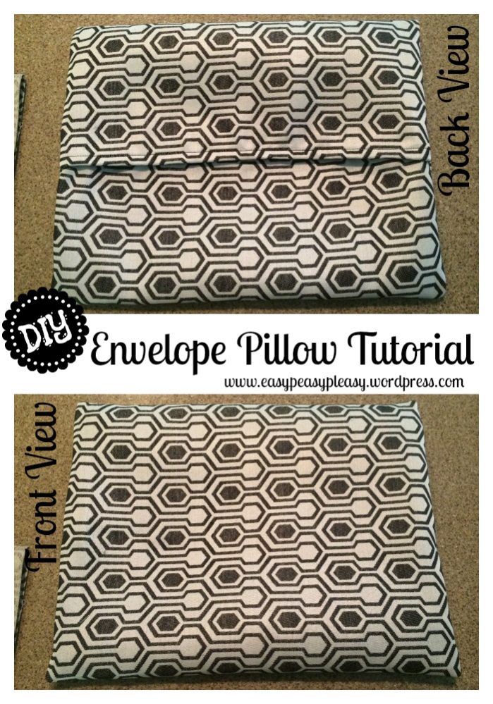Sew Easy Envelope Pillow Cover Easy Peasy Pleasy