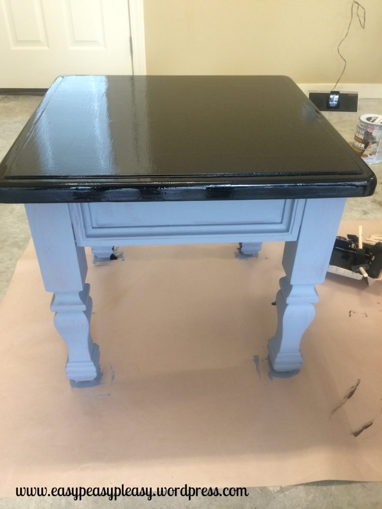DIY Table To Ottoman And How To Paint Furniture Without Sanding Easy