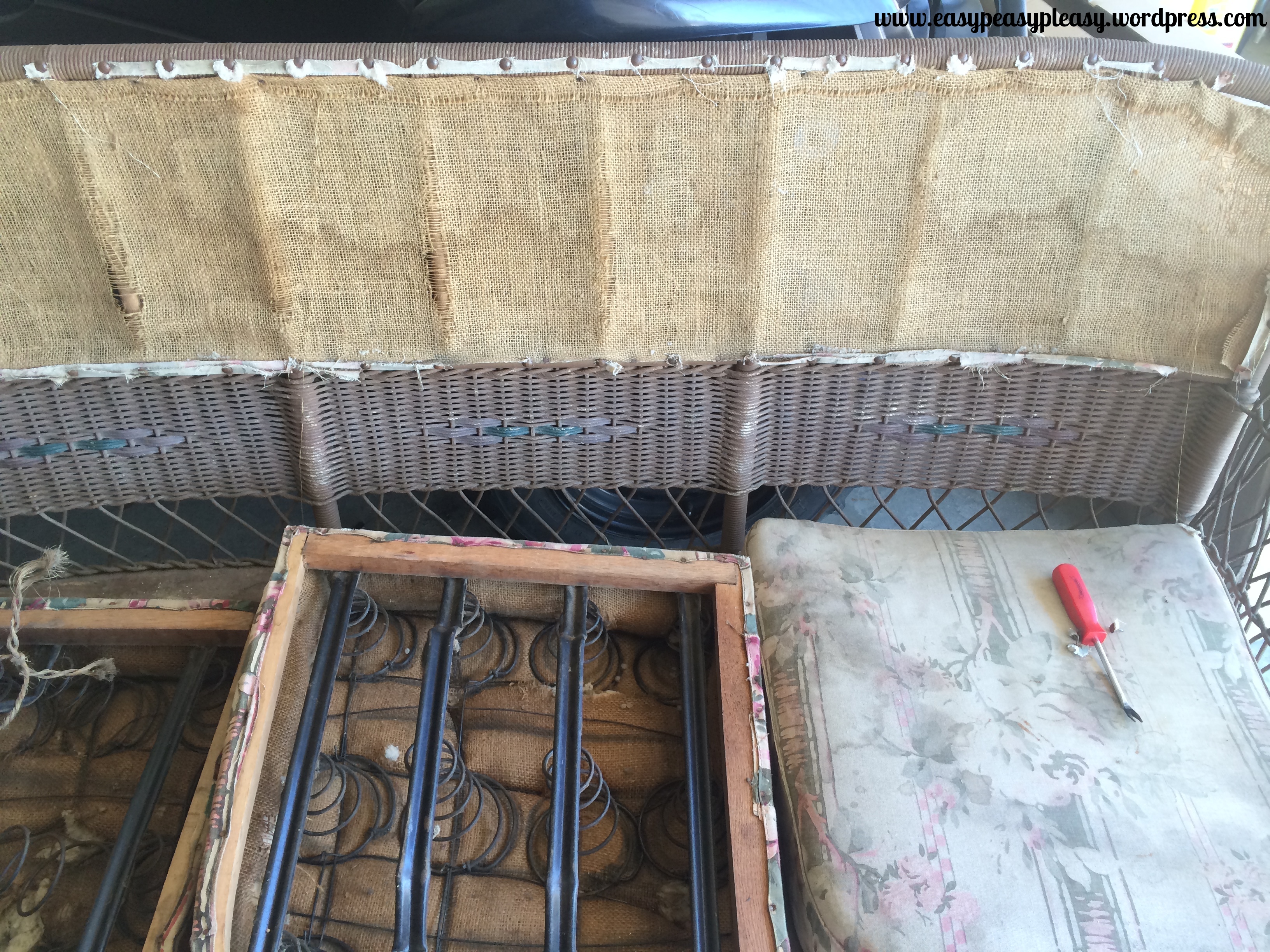 Restoring Wicker Before pictures