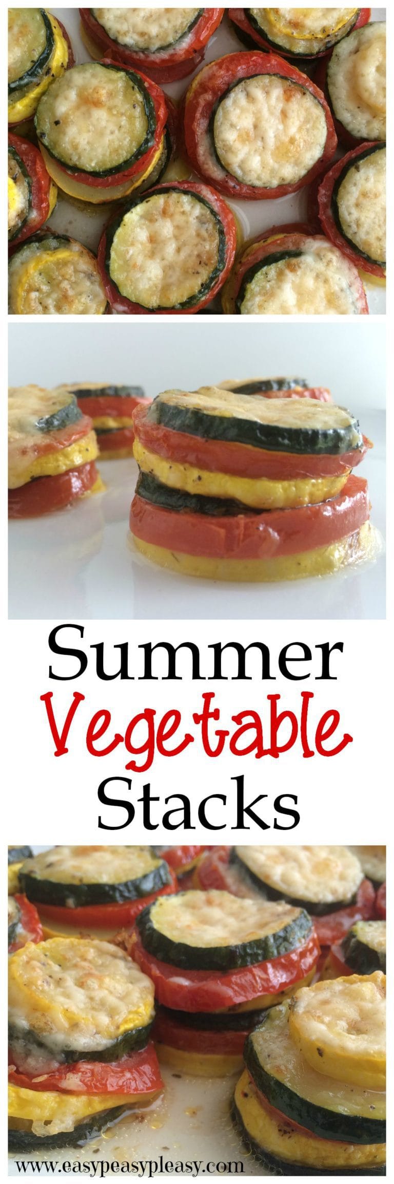 Delectable Summer Vegetable Stacks - Easy Peasy Pleasy