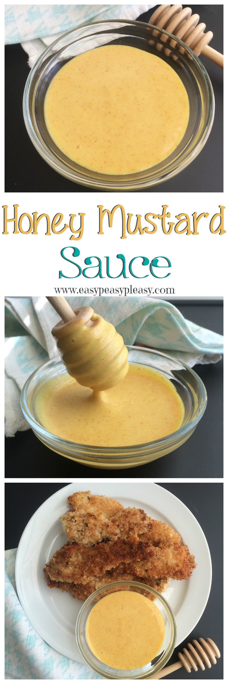 This delicious Honey Mustard Sauce is great for dipping, sandwiches, and marinades using only 4 Ingredients