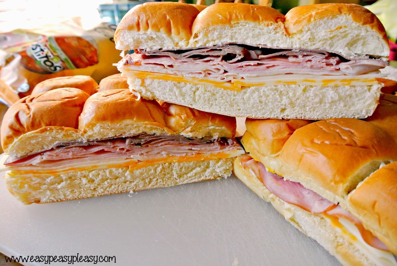 Easy To Go Sandwiches for your cooler with no cleanup.