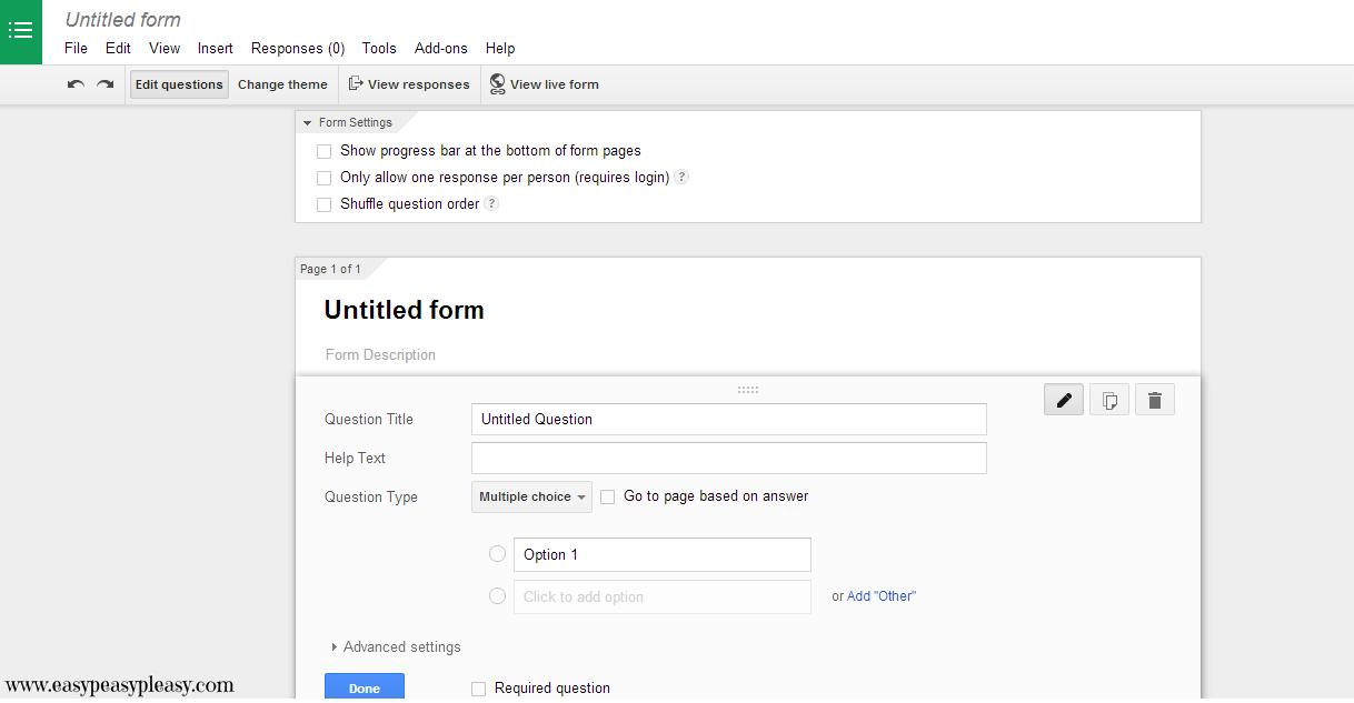 Google Form Tutorial