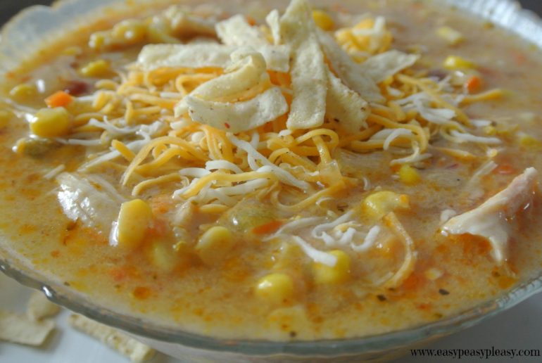 Chicken Chipotle Corn Chowder is the perfect spicy soup to warm you up on a cold day.