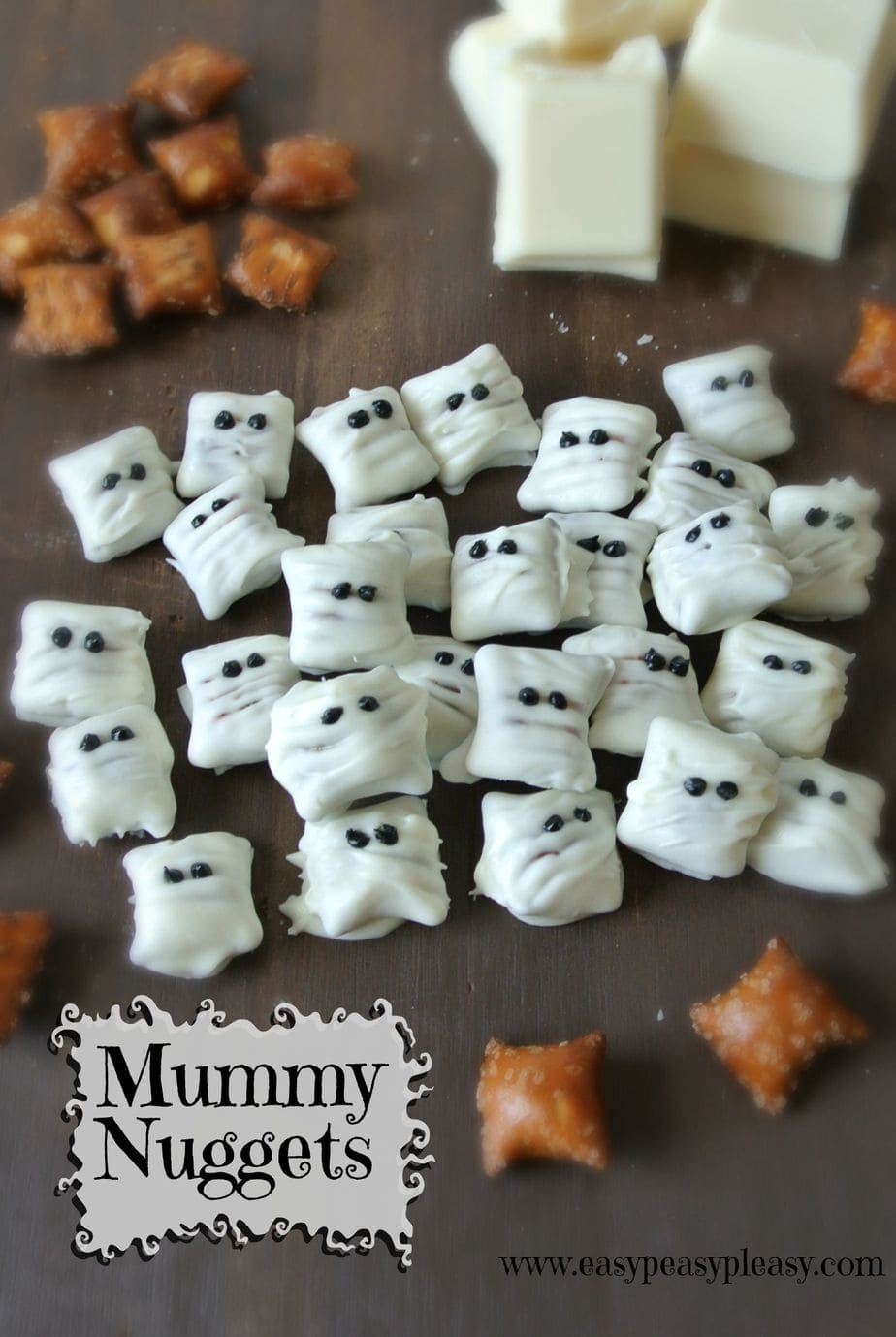 Easy 3 Ingredient Mummy Nuggets are the perfect treat for Halloween!