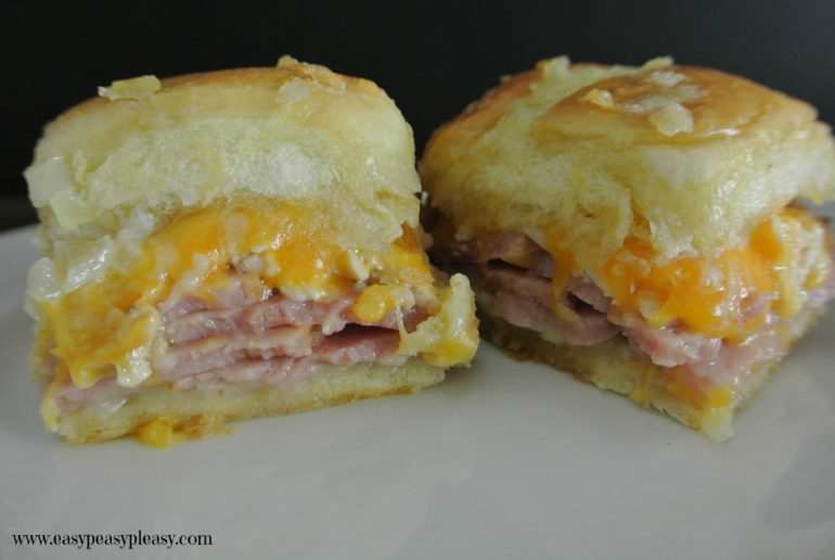 Ham and Turkey Cheddar Melt Rolls are an easy and delicious way to use up those holiday leftovers.