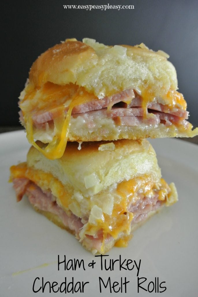 Use Up Holiday Leftovers With These Ham And Turkey Cheddar Melt Rolls ...
