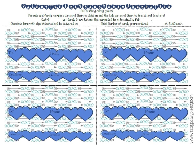 Printable valentine grams