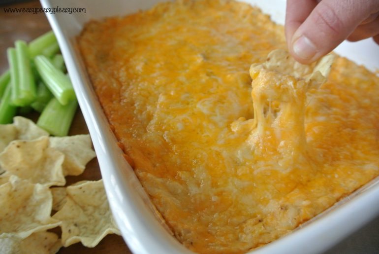 Cheesy Chicken Chipotle Dip is an easy appetizer for your next gathering!
