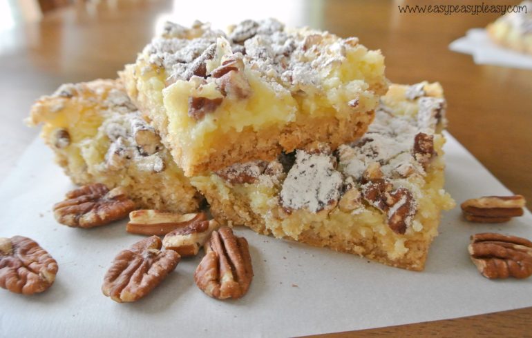 Easy Ooey Gooey Pecan Cheesecake Bars