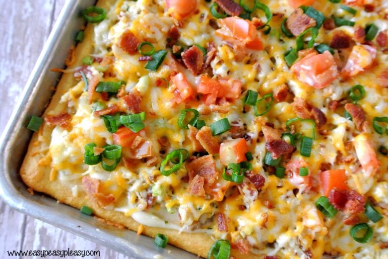 Easy Chicken Bacon Ranch is perfect for any weeknight meal or party appetizer!