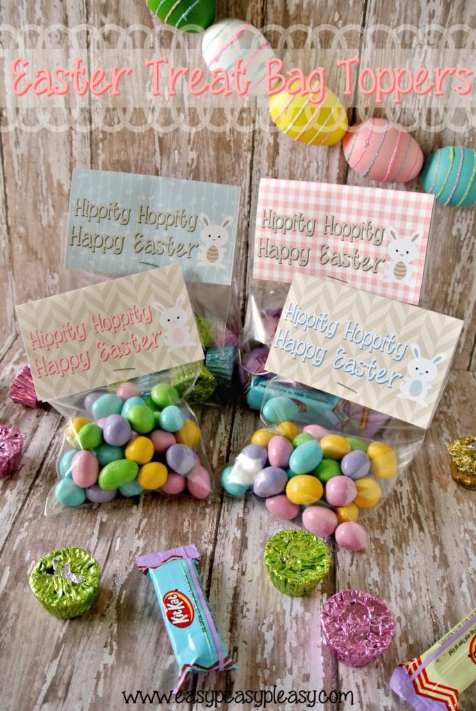 Free Printable Easter Treat Bag Toppers - Easy Peasy Pleasy