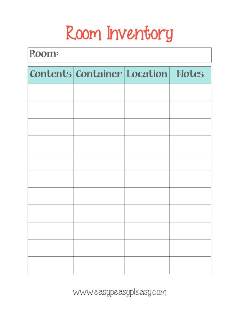 How To Organize A Room With Free Printable Easy Peasy Pleasy