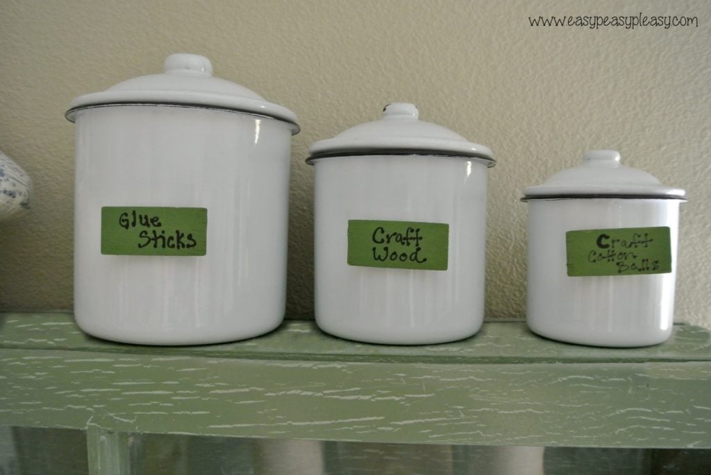 Labels for craft containers.