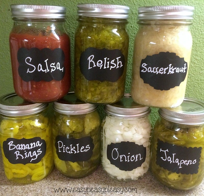 Teacher Appreciation Lunch Ideas Hot Dog Bar Toppings in a Mason Jar!