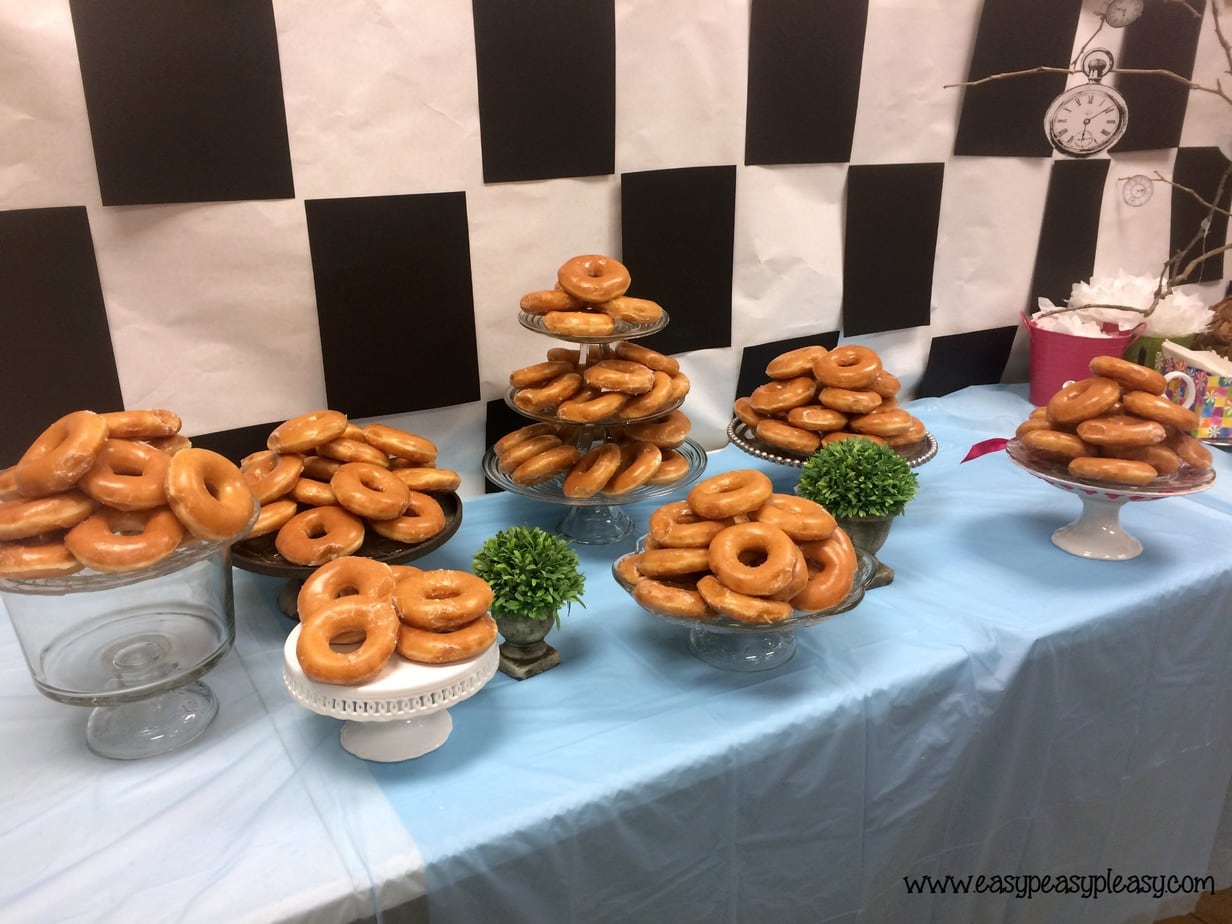 Alice in Wonderland Teacher Appreciation Donut Breakfast!