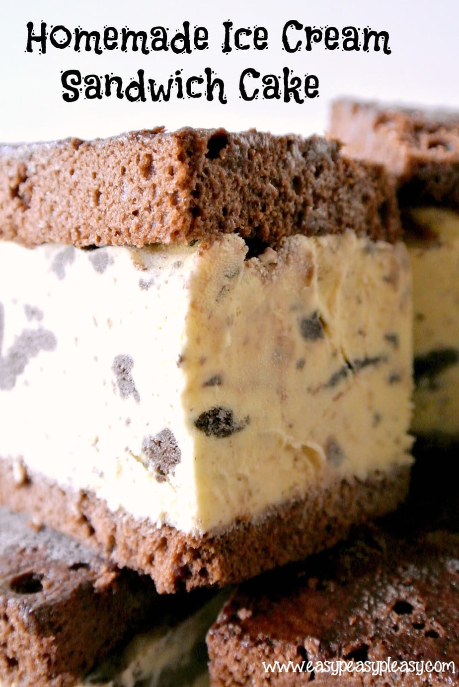Easy Homemade Ice Cream Sandwich Cake that you can customize!