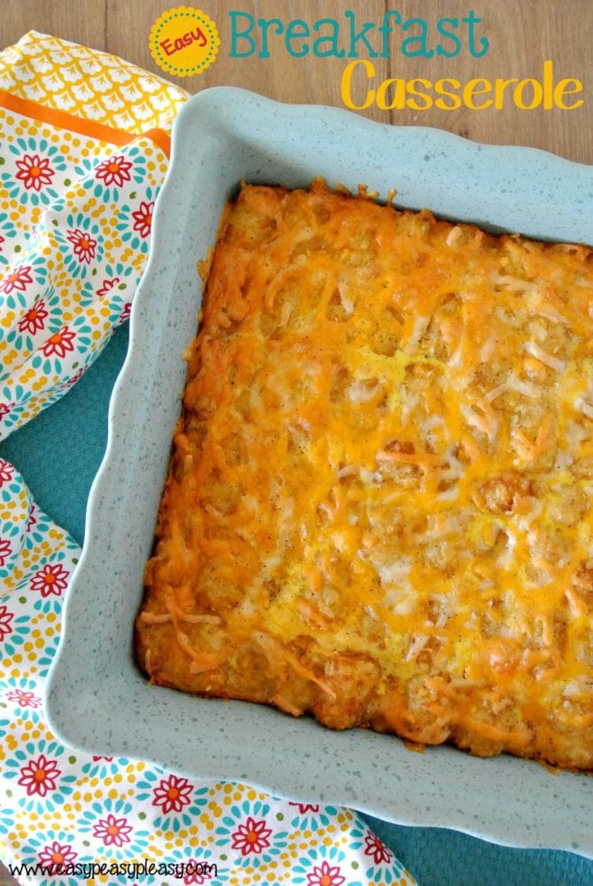Easy Overnight Breakfast Casserole - Easy Peasy Pleasy