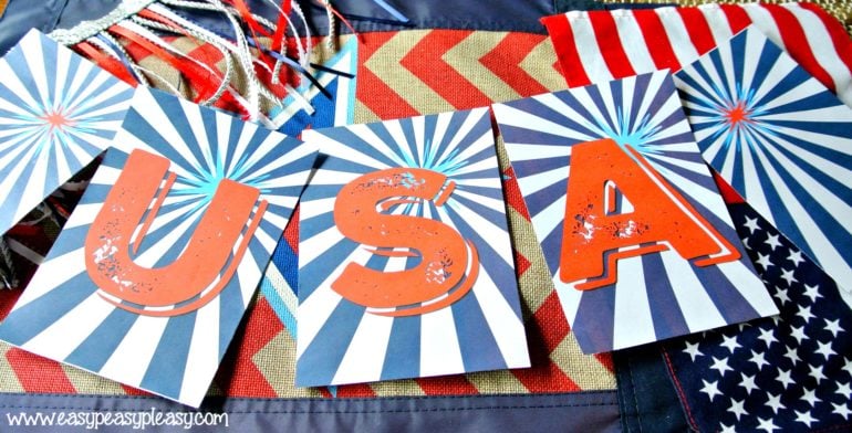 Free Printable Patriotic Party Pack - Easy Peasy Pleasy