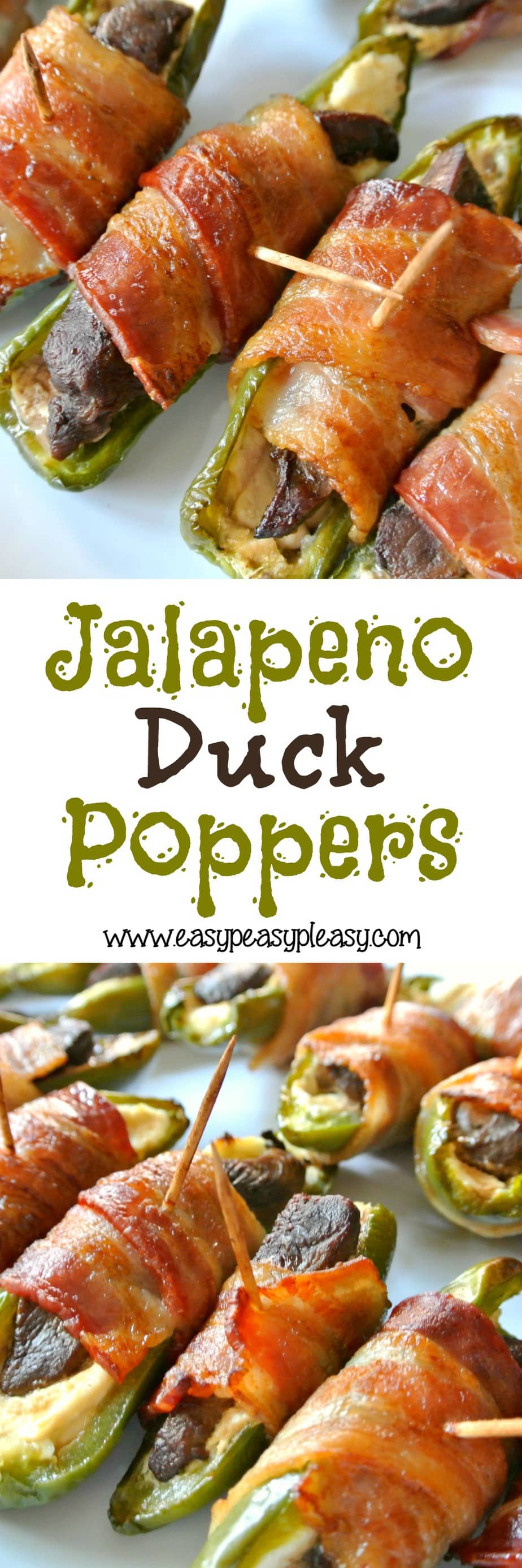 I'm giving away my husband's secret ingredient for these amazing Jalapeno Duck Poppers!
