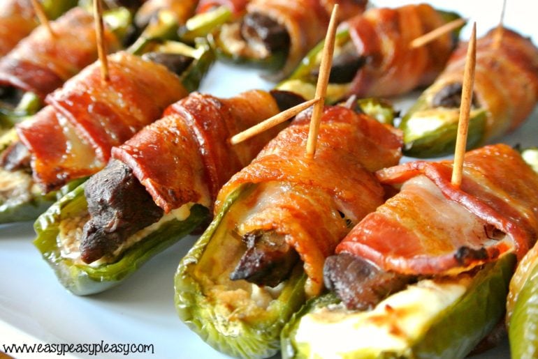 Shh! I'm giving away my husband's secret ingredient that makes these Jalapeno Duck Poppers so delicious!
