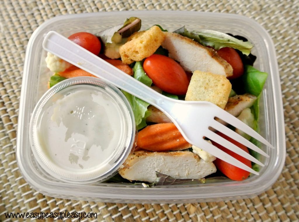 Easy TO GO Salads For The Cooler With No Cleanup Easy Peasy Pleasy