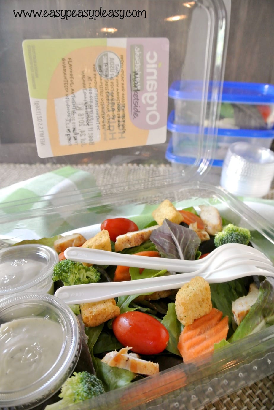 Fill your cooler with healthy food and there's no cleanup.