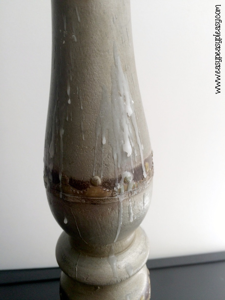 How to remove wax from candle holders.