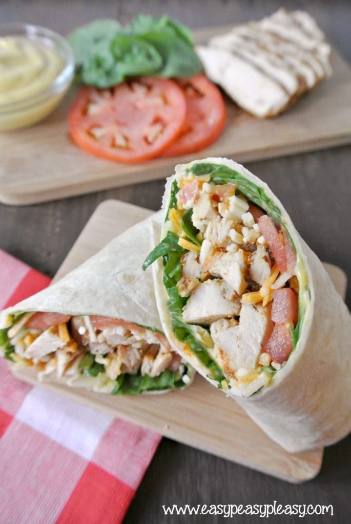 How To Roll A Picture Perfect Grilled Chicken Wrap - Easy Peasy Pleasy