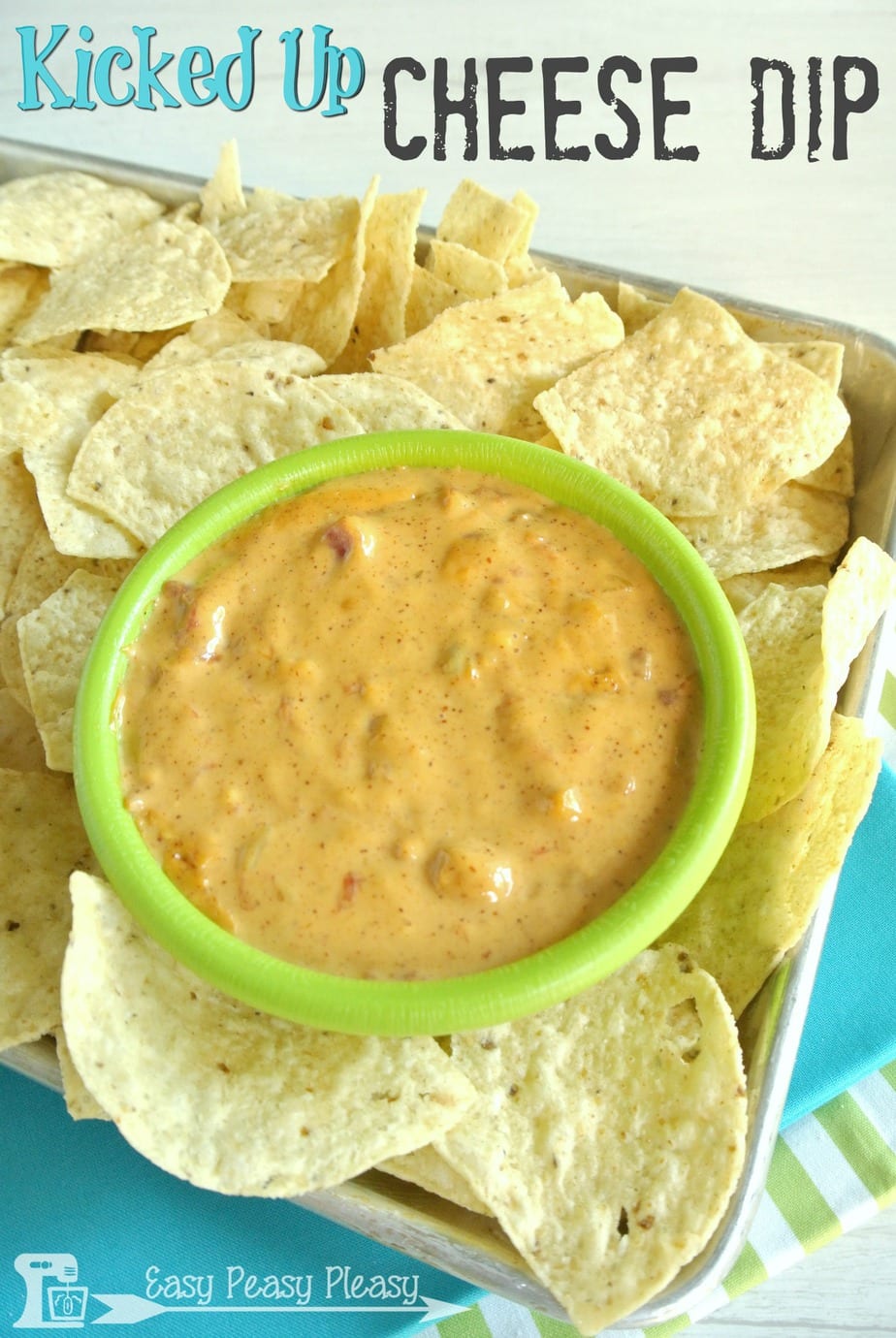 This ain't your momma's boring old cheese dip. Try this Kicked Up Crockpot Velveeta Cheese Dip. It will change your life.