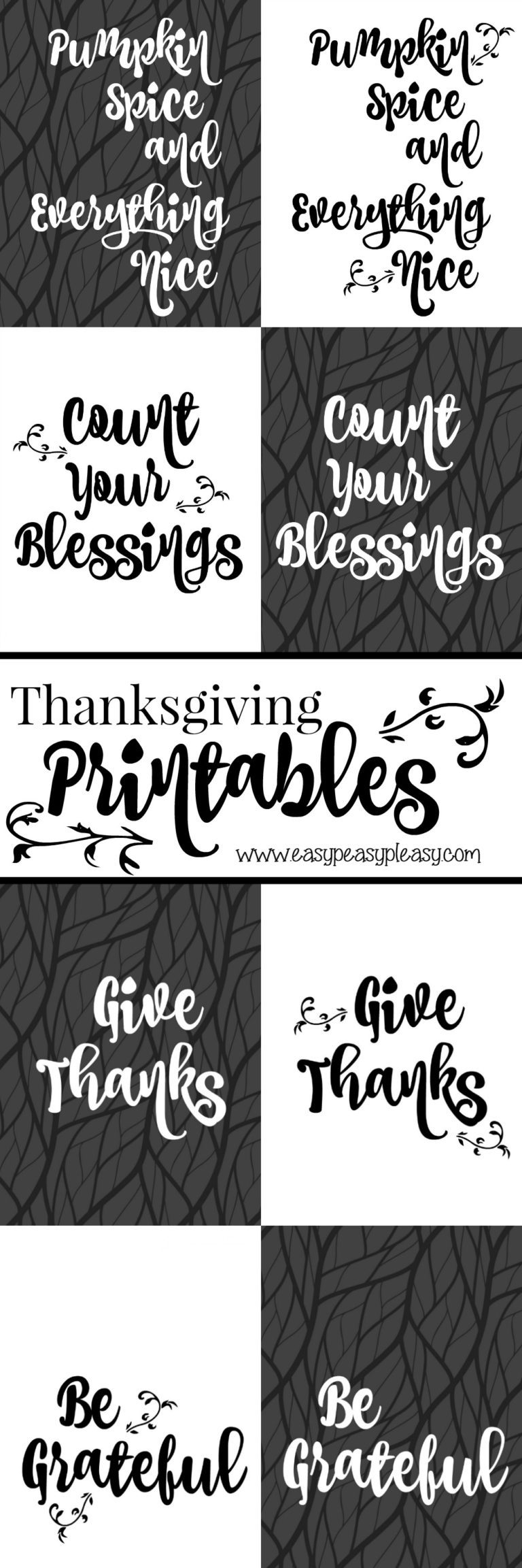 Free Thanksgiving Printables Easy Peasy Pleasy