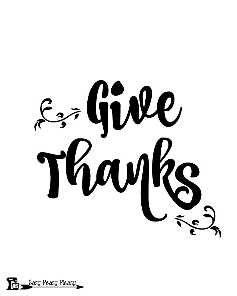 Free Thanksgiving Printables - Easy Peasy Pleasy