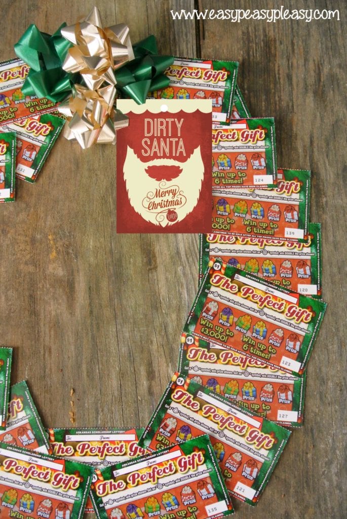 Dirty Santa + Lottery Tickets = The Perfect Gift - Easy Peasy Pleasy