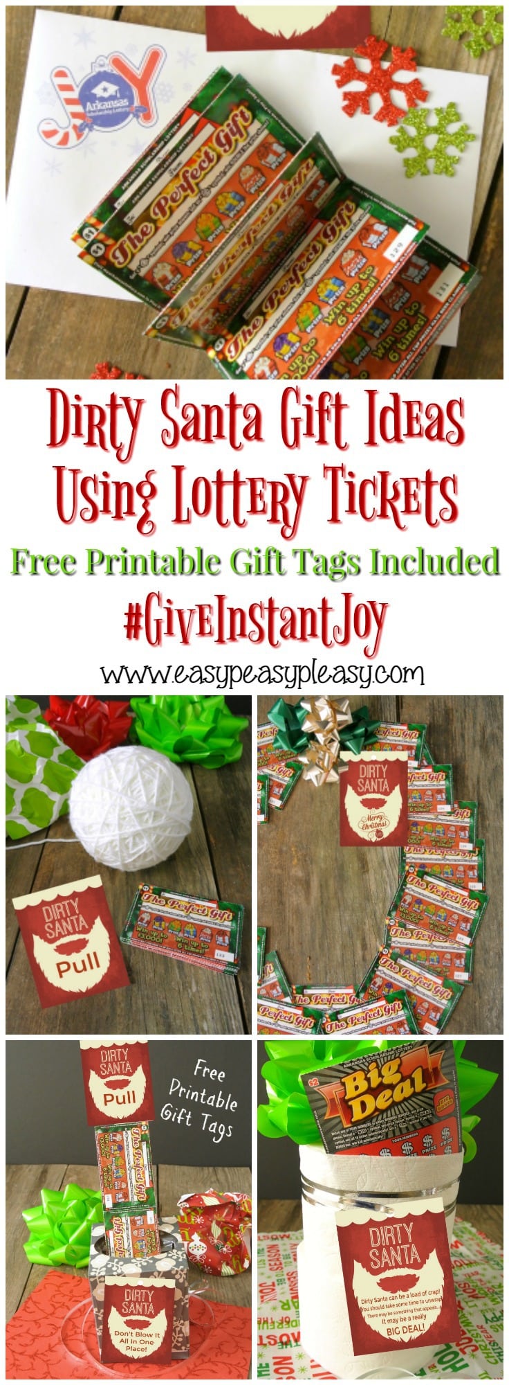 Use Lottery Tickets to give the best Dirty Santa Gifts. Grab some free printable gift tags and give the gift that keeps on giving. Arkansas Scholarship Lottery tickets Give Instant Joy!